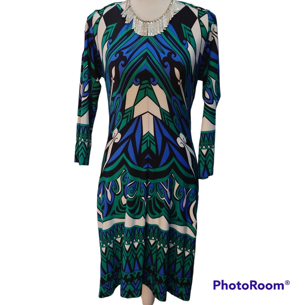 Ali Ra green/blue/black dress